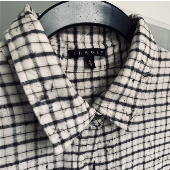 Theory Super Soft Flannel Shirt - Picture 6 of 7